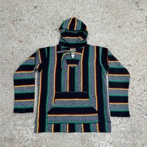 Mexican poncho hoodie